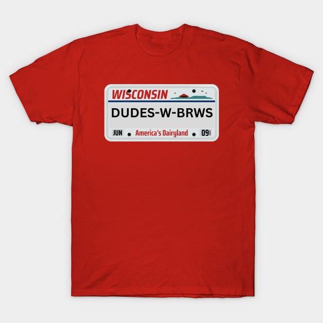 License Plate T-Shirt by DudesWithBrews